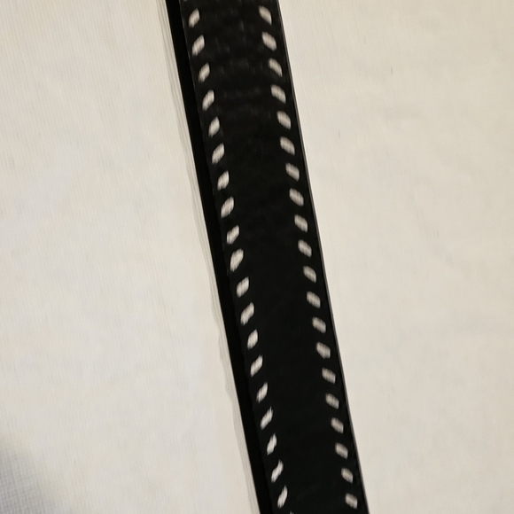 Mens ROPER black Western leather belt sz 34 - Picture 3 of 15